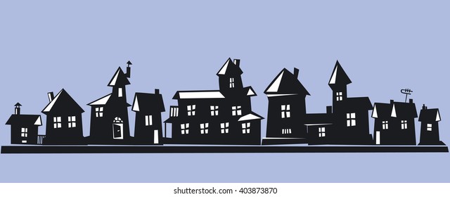 Houses in a row 