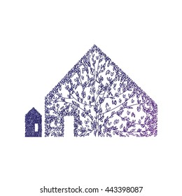 Houses in the trees