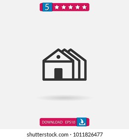 houses vector icon