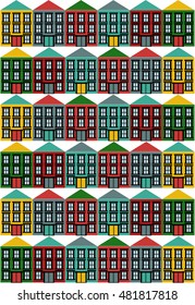 Houses vector icons set.