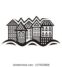 Houses. Vector illustration
