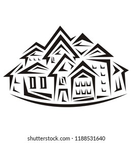 Houses. Vector illustration