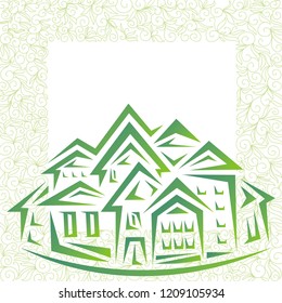 Houses. Vector illustration