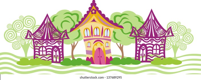 Houses vector illustration