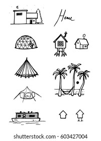 Houses - Vector Image
