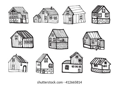 houses village linen set