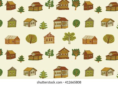 houses village pattern