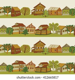houses village pattern