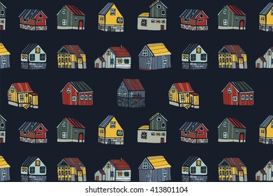 houses village pattern