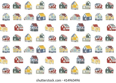 houses village pattern