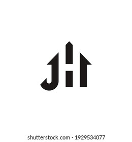 A house-shaped logo consisting of the letters J and H.