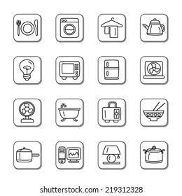 Houseware Doodle Icons