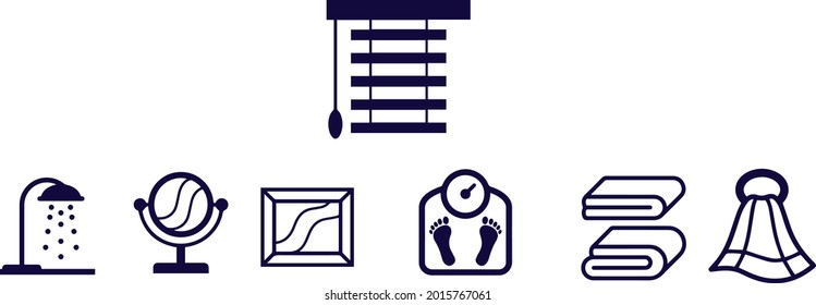 Housewares black  Icons vector design 