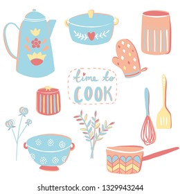 housewares set vector collection cook 