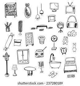 Housewares sketch vector symbol