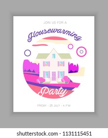 Housewarming Party Invitation Card Design.