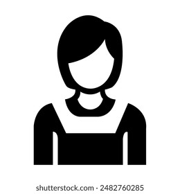 housewife icon, housewife flat style icon, line art icon, gradient icon, high resolution for company logo and web design