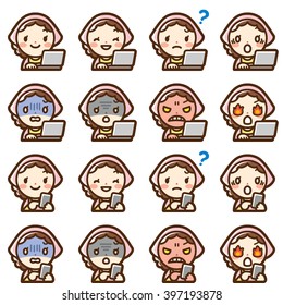 housewife PC smart-phone set