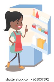 Housewife to see the inside of the refrigerator,And I came up with it
