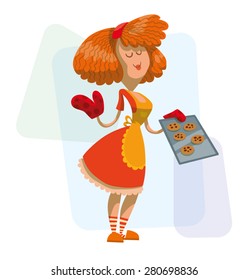 Housewife, vector