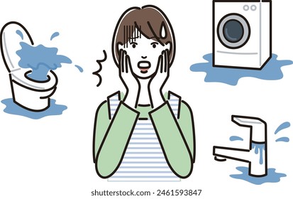 Housewife worried about water problems