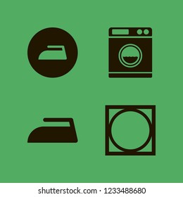 housework icon. housework vector icons set tumble dry, washer and iron