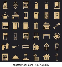 Housework icons set. Simple style of 36 housework vector icons for web for any design