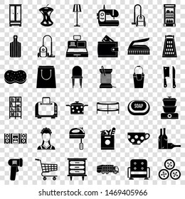 Housework icons set. Simple style of 36 housework vector icons for web for any design