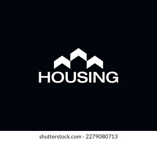 planilla de logotipo abstracto para inmobiliaria y pequeña empresa.