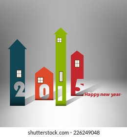 Housing background happy new year 2015