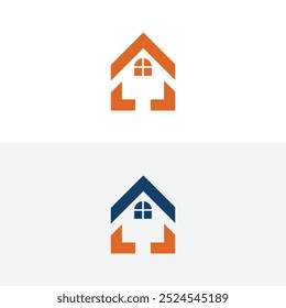 Construção de habitação e conceito de design de logotipo de renovação.
