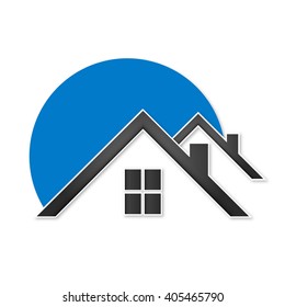 housing construction symbol vector for business