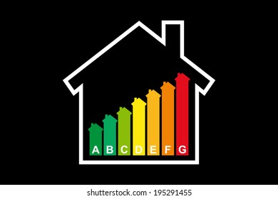 Housing energy efficiency rating certification system in vector