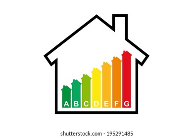 Housing energy efficiency rating certification system in vector