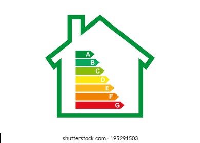 Housing energy efficiency rating certification system in vector
