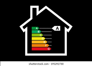 Housing energy efficiency rating certification system in vector