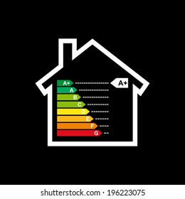 Housing energy efficiency rating certification system in vector