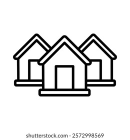 Housing Icon Element For Design