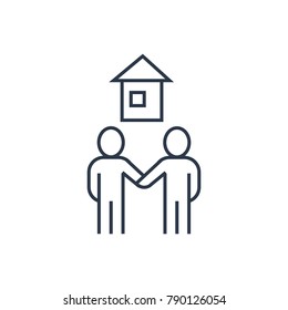 Housing icon. Isolated real estate and housing icon line style. Premium quality vector symbol drawing concept for your logo web mobile app UI design.
