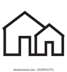 Vivienda icono de diseño de Vector. Casa de lujo Vector

