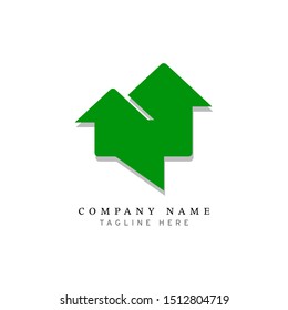 housing logo design, location hint icons, home icons - vector