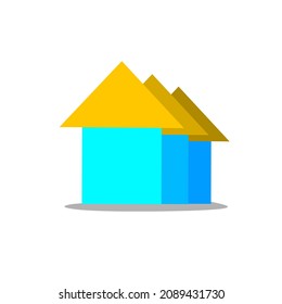 Housing logo template for business and income in the field of house construction. It can be used for both the inside and the outside of the house