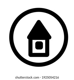 Housing Outline Vector Icon. Home Element. Main Page Symbol. Property Constuction. Habitat Concept.
Flat Simple Line Design Illustration.