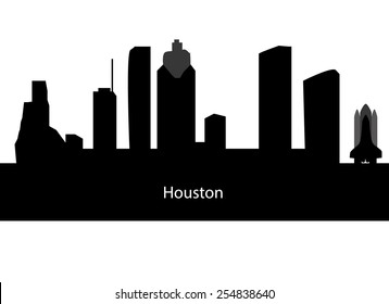 Houston city silhouette