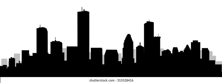  Houston City Skyline