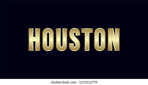 Houston City Typography vector design. Greetings for T-shirt, poster, card and more