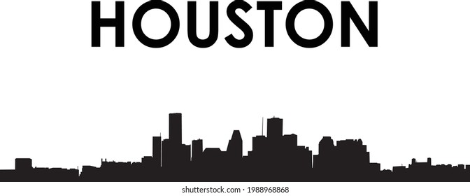 Houston Landscape city vector design