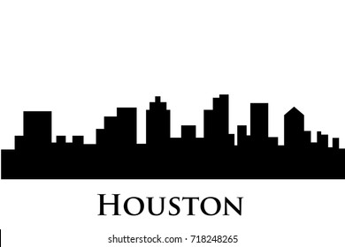 houston skyline vector