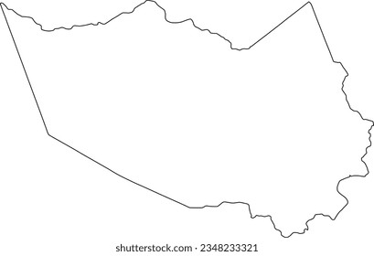 houston texas harris county texas vector outline map