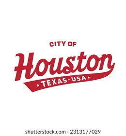 City of Houston. Space city. Vector and illustration Stock Vector